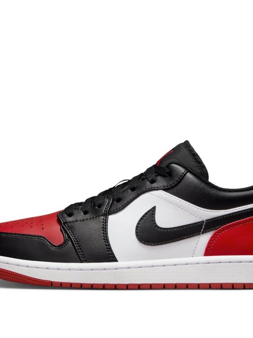 RARE Jordan-Air Jordan 1 Low 'Bred Toe' MENS SIZE 14 RUNNING SHOE SNEAKERS